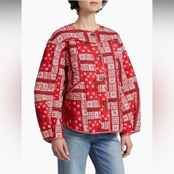 NWT Damson Madder - Macy Reversible Cotton Quilted Jacket - Picture 4 of 12